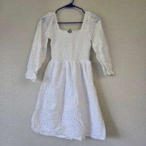 Cotton white short dress NEGOTIABLE